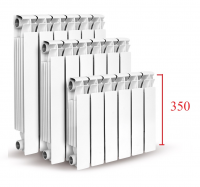 Радиатор алюминий Sti 350 мм 4 секции